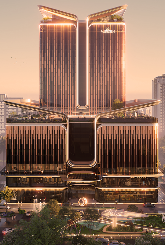 Le Meridien by Newstone at golden hour